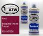 Preview: Ford, Burgundy Velvet Tricoat, R3 / M7356: 400ml Sprühdose + 400ml Klarlack - Set, von ATW Autoteile West.